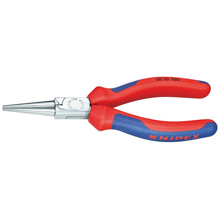 Knipex Long Nose Pliers Chrome Plated, Grips 160 mm | 30 35 160